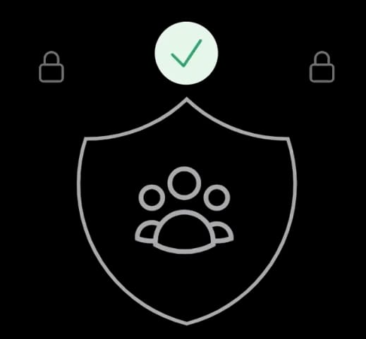 An illustration of a shield and a lock, representing data privacy and security.
